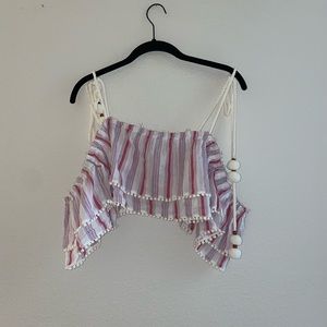 Off the shoulder crop top